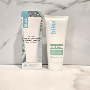 Bliss One & Done Daily Soothing Cream Cleanser With Ceramides 177ml - NEW IN BOX
